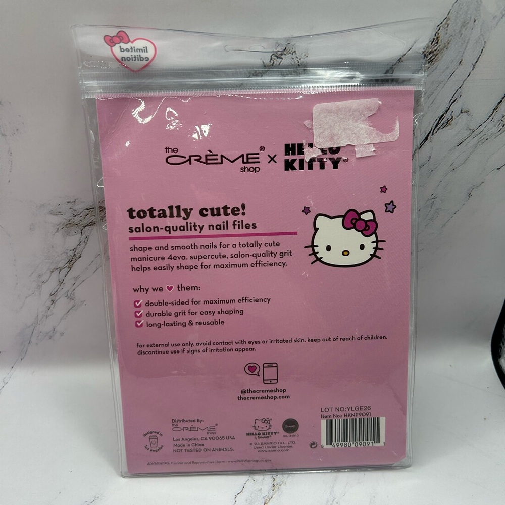 Hello Kitty Spa Headband + “Totally Cute” Nail File Set + Reversible Plushie NWT - Picture 3 of 12